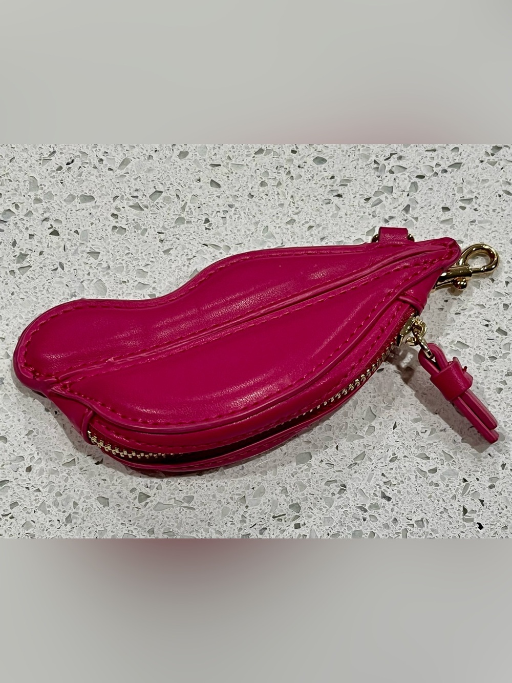 Diane von Furstenberg x Target Hot Pink Lips Coin Pouch Purse Charm